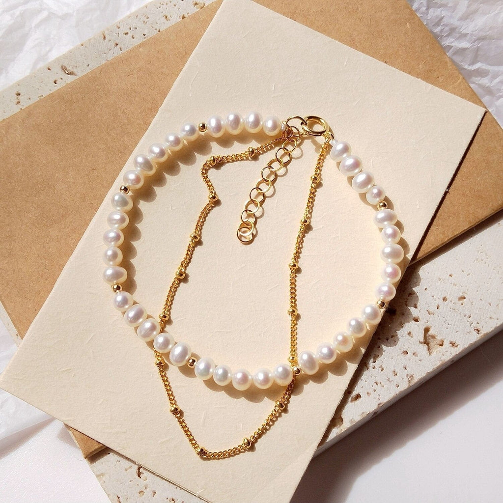 melomelo 2 Rows Pearl Bracelet