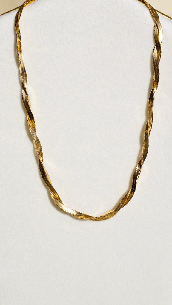 melomelo Frances - Twisted Snake Chain Necklace