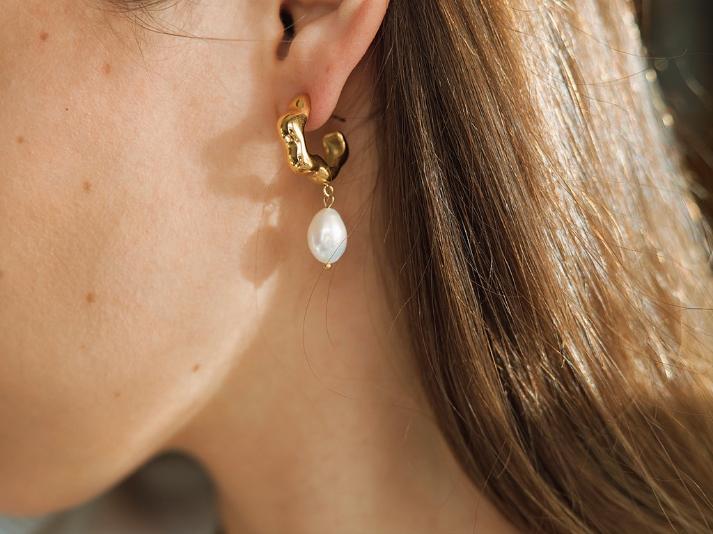 melomelo Barretta - Bridal Pearl Earrings