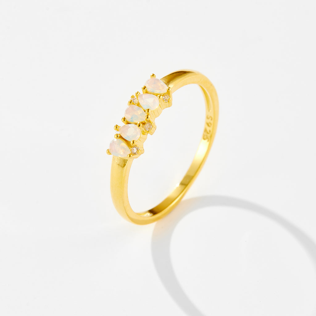 melomelo Eimear - Half Eternity Ombre Ring