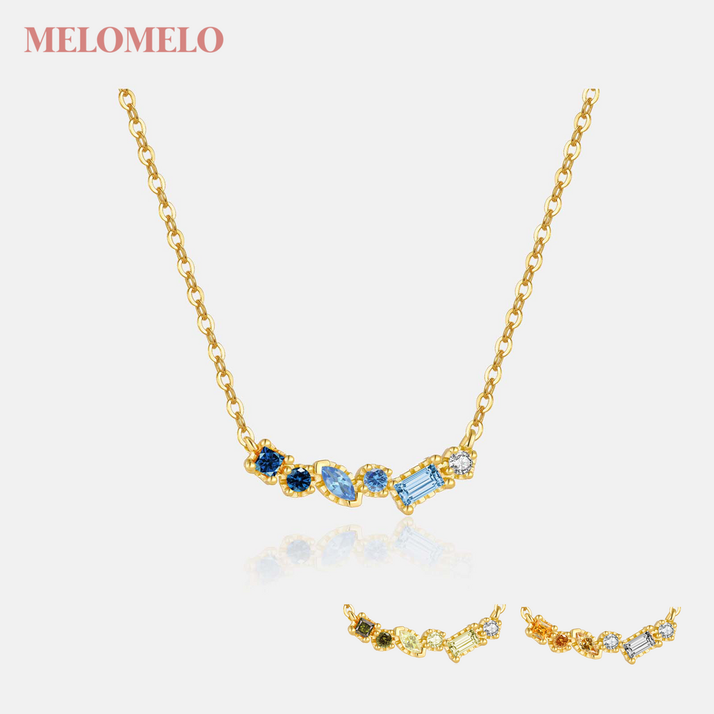 melomelo Fiona - Birthstone Necklace Gold
