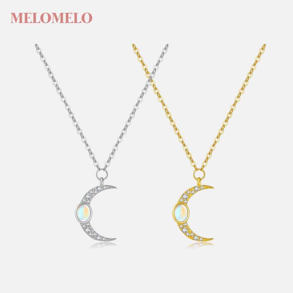 Laoise - Crescent Moon Necklace Silver