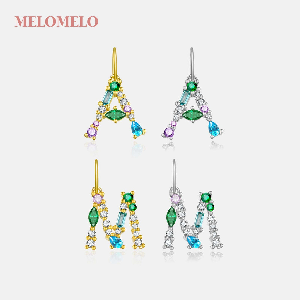 melomelo Orla - Gemstone Initial Pendant Necklaces