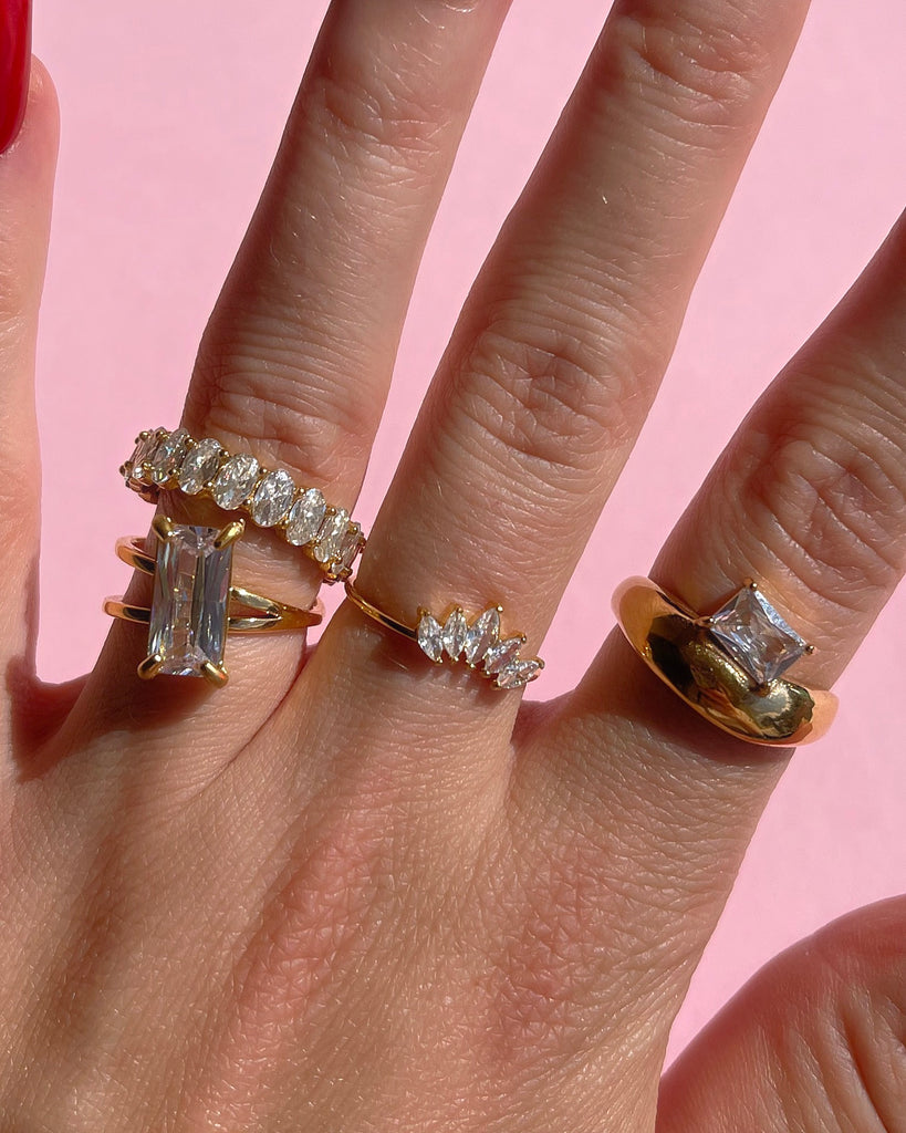 Ava Stack Eternity Ring Stack – melomelo