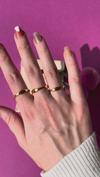 Wave Layering Stacking Ring