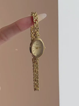 melomelo Arnela - Oval Gold Vintage Women's Watch