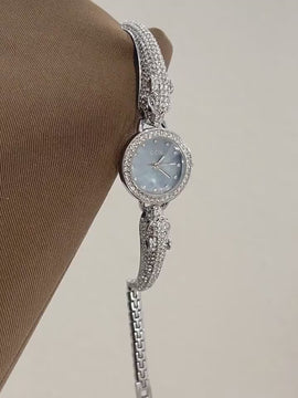 melomelo Loong - Dragon Gold and Silver Round Dial Bracelet Quartz Watch