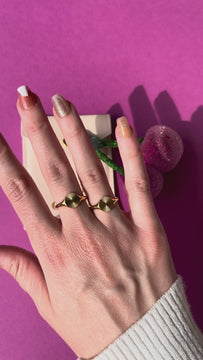 Peyton - Geometric Starburst Ring