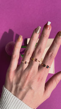 Niall - Vintage Cluster Ring Gold melomelo