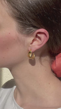Aurelius - Hammered Gold Earrings