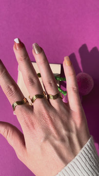 Livorno - Triple Wave Layering Ring
