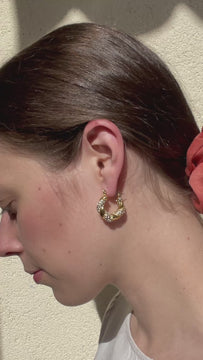Egypt  - Twist Hoop Earrings