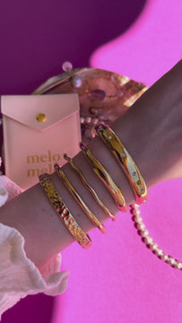 melomelo Bartek - Hammered Cuff Bracelet